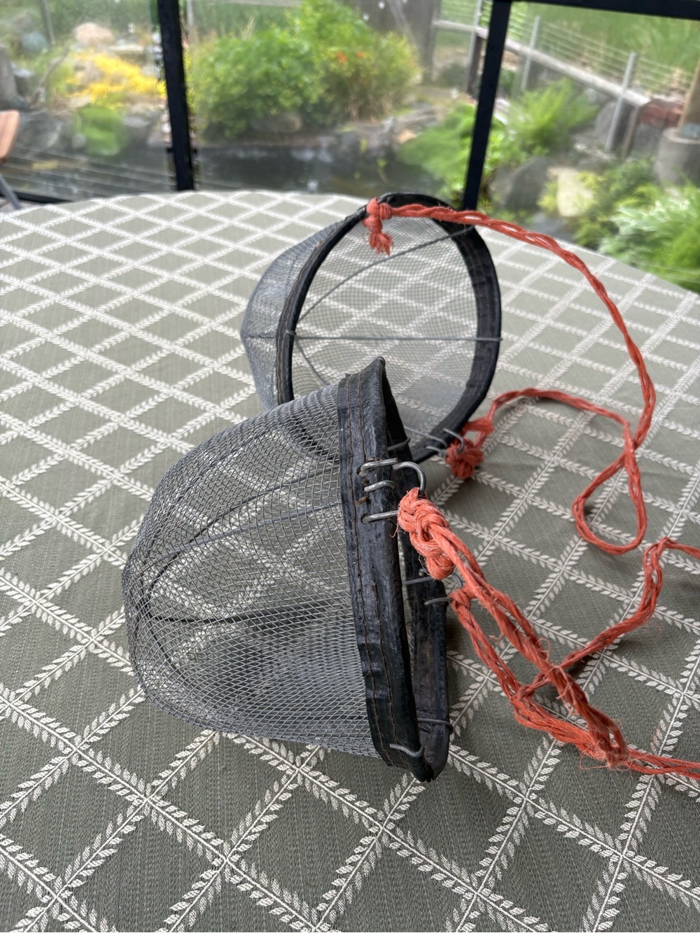 Vintage wiremesh horse muzzles